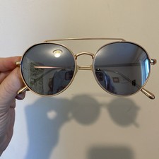 Bonnie  Clyde Olympic Gold Medal Round Frame Sunglasses