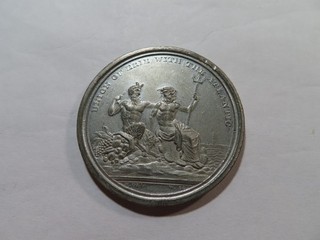 B5 USA NY 1826 Erie Canal Completion Hibler & Kappen So Called $1 HK 1000 44mm