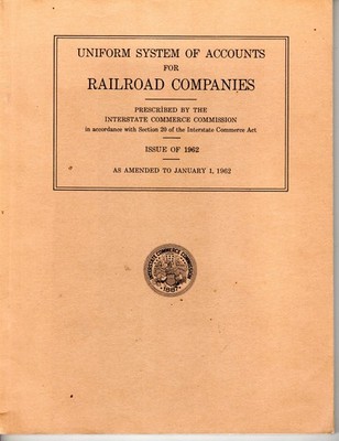 INTERSTATE COMMERCE COMMISSION - EINHEITLICHES KONTENSYSTEM - 1962