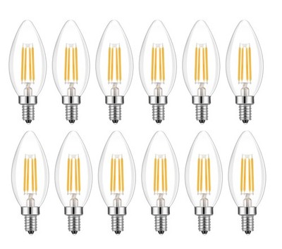 E14 LED Bulb Dimmable,110V 400LM 40W Equivalent Warm White 3000K,E1... Fast Ship
