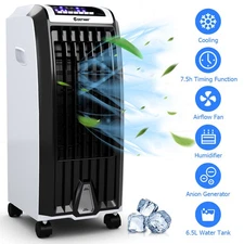 Costway Evaporative Portable Air Cooler Fan Anion Humidify W/ Remote Control