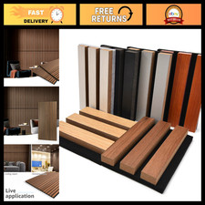 Wood Slat Acoustic Panels for Stylish Decor  Noise Reduction - 3D Textured Samp