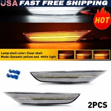 Dynamic For Infiniti 03-06 G35 Sedan Base Marker Amber Light Side Left+Right 2x