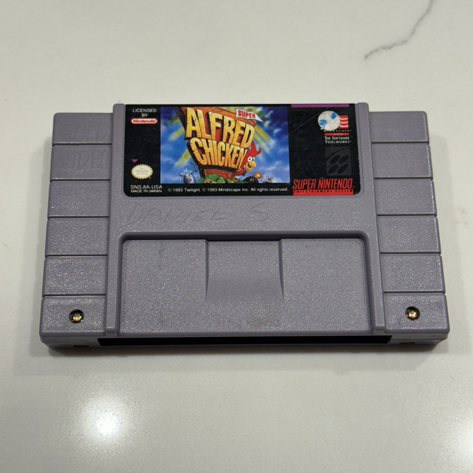 Super Alfred Chicken (Super Nintendo SNES, 1994) Authentic Pins Cleaned TESTED