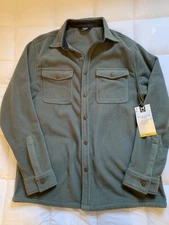 Member's Mark Men's Polar Fleece Shirt Green Medium