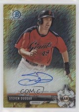 2017 Bowman Chrome Prospect Gold Shimmer Refractor /50 Steven Duggar Auto 0v5t