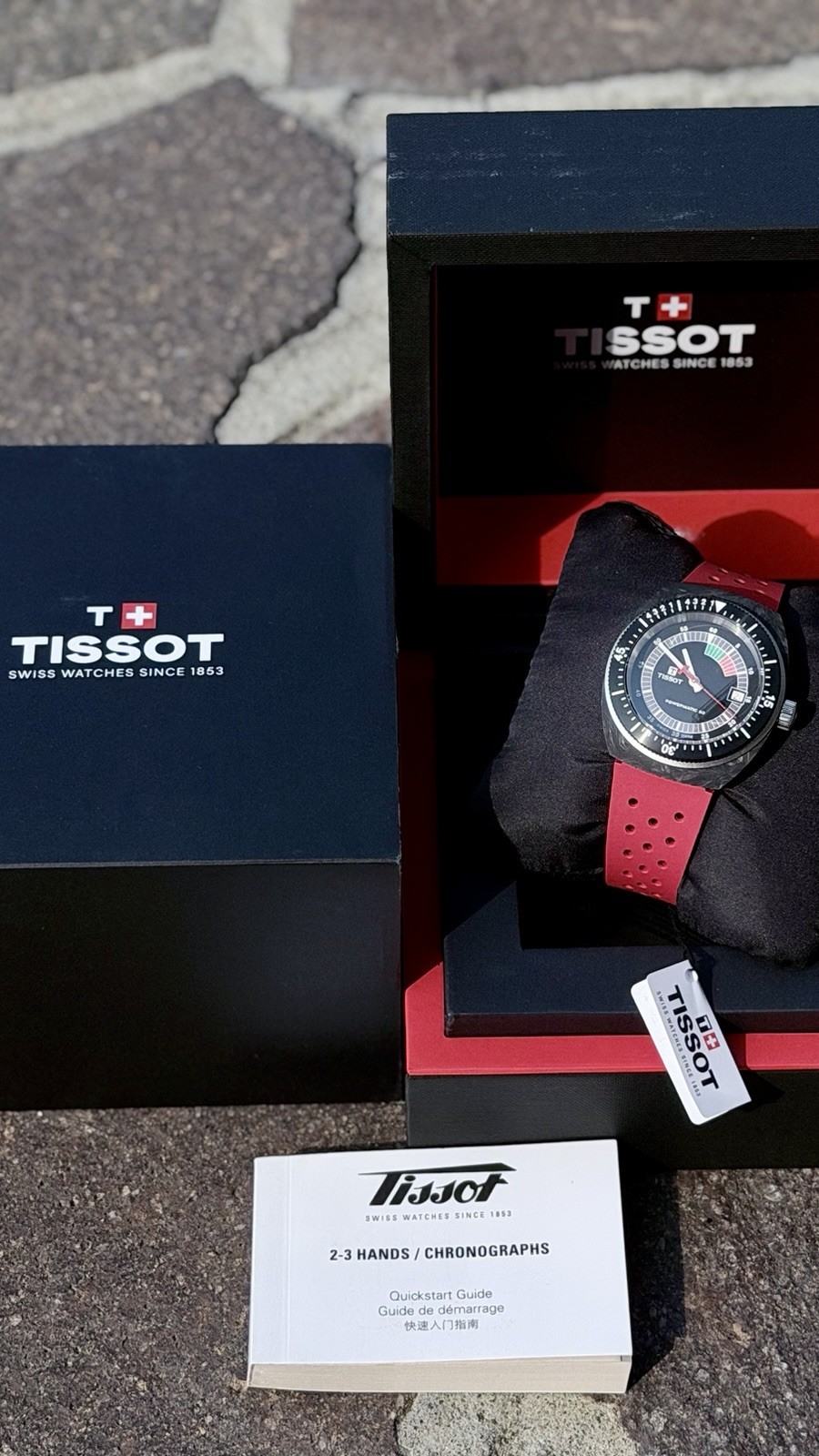 Tissot Sideral S Powermatic 80 41mm Carbon Forged Automatic Full Set
