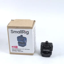 1/4" Mini Ball Head Cold Shoe Mount Adapter with 1/4"-20 Thread for Cage LED ...