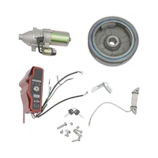 ELECTRIC START KIT STARTER MOTOR INGNITION FLYWHEEL SWITCH FIT HONDA GX390 13HP