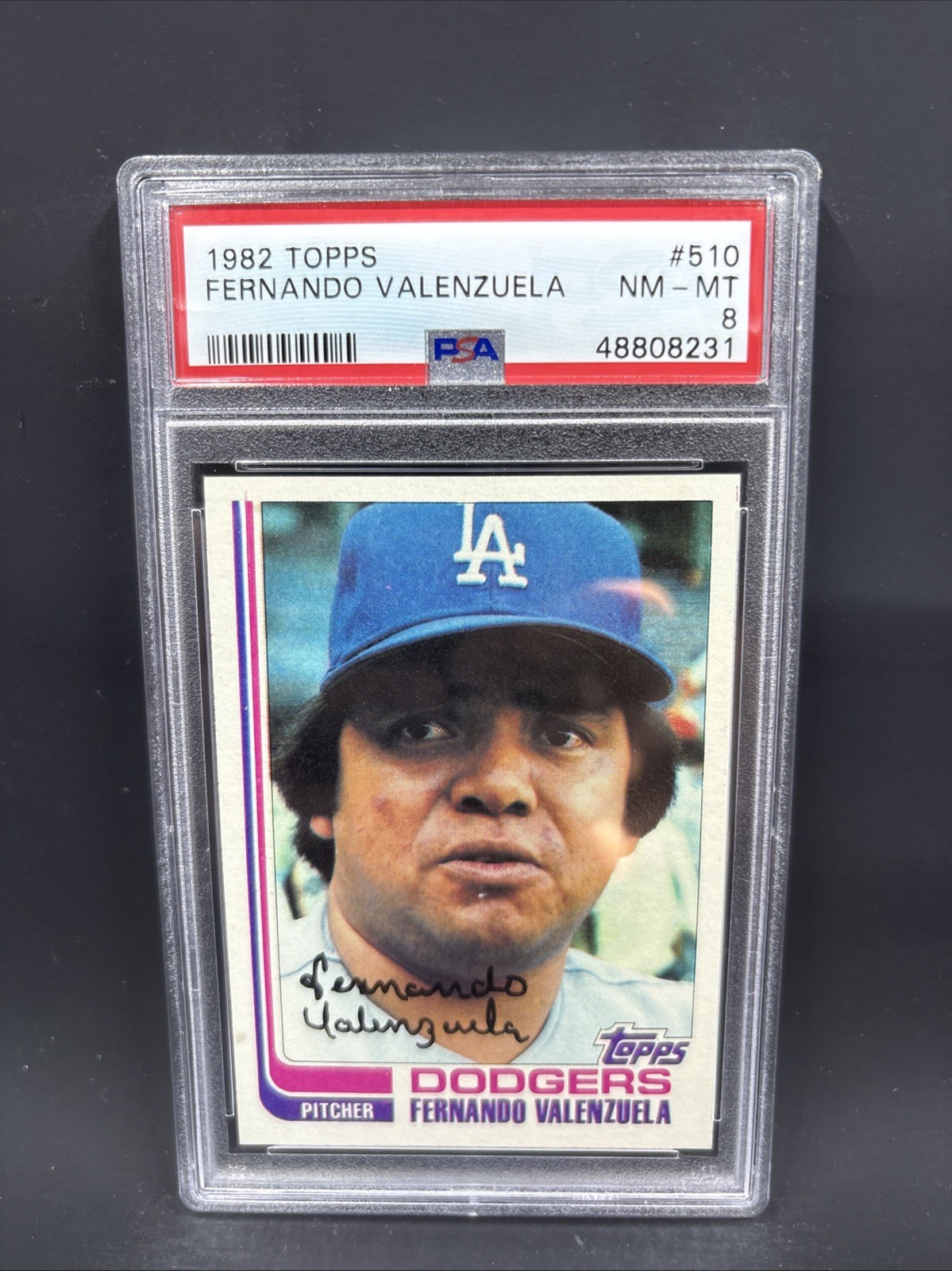 1982 Topps - Fernando Valenzuela #510 PSA 8
