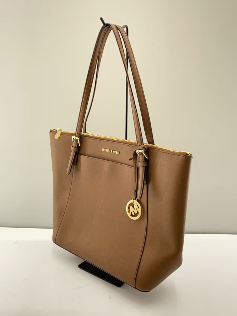 MICHAEL KORS Tote Bag, Leather, Brown, Plain, db-1809 thumbnail 2