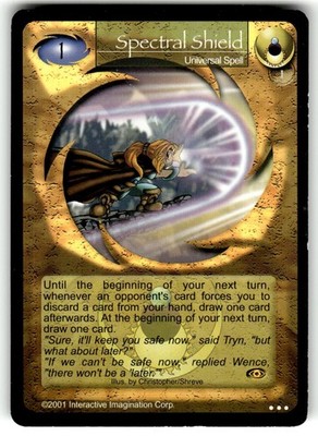 2001 Magi-Nation Duel: Awakening Card C Spectral Shield : Universal Spell