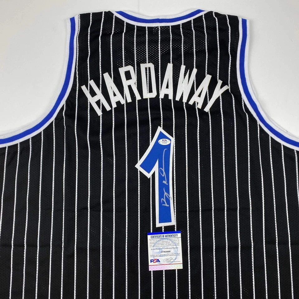 Autographed/Signed Anfernee Penny Hardaway Orlando Black Jersey PSA/DNA COA - Image 2 of 4