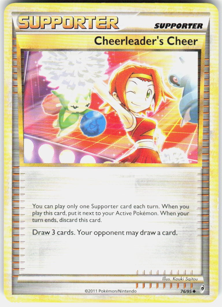 Cheerleader's Cheer 76/95 Uncommon Call of Legends Pokemon Lightly Played