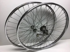 Vintage Schwinn 26” 1 3/4” S7 Chrome Wheels Rims Bendix Originals