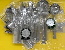 NEW HERITAGE MINT BENTLEY STAINLESS FLATWARE FLAT TIP SINGLES & GROUPS - CHOICE