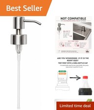 Stylish and Durable 28mm Stainless Steel Soap Dispenser Replacement Pump