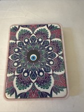 Light Weight Double Sided Mirror Light Pink Compact Mirror Floral