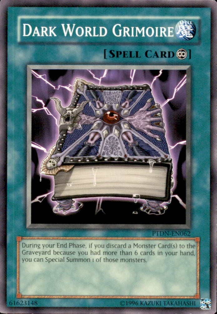 Dark World Grimoire PTDN-EN062 YuGiOh Phantom Darkness trading card — raw and PSA graded price guide