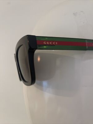 Auth.GUCCI EYEWEAR SIDE WEB STRIPE SUNGLASSES NEW | eBay