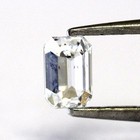 loose GIA certified emerald cut .74ct diamond SI1 F vintage estate antique — photo 6
