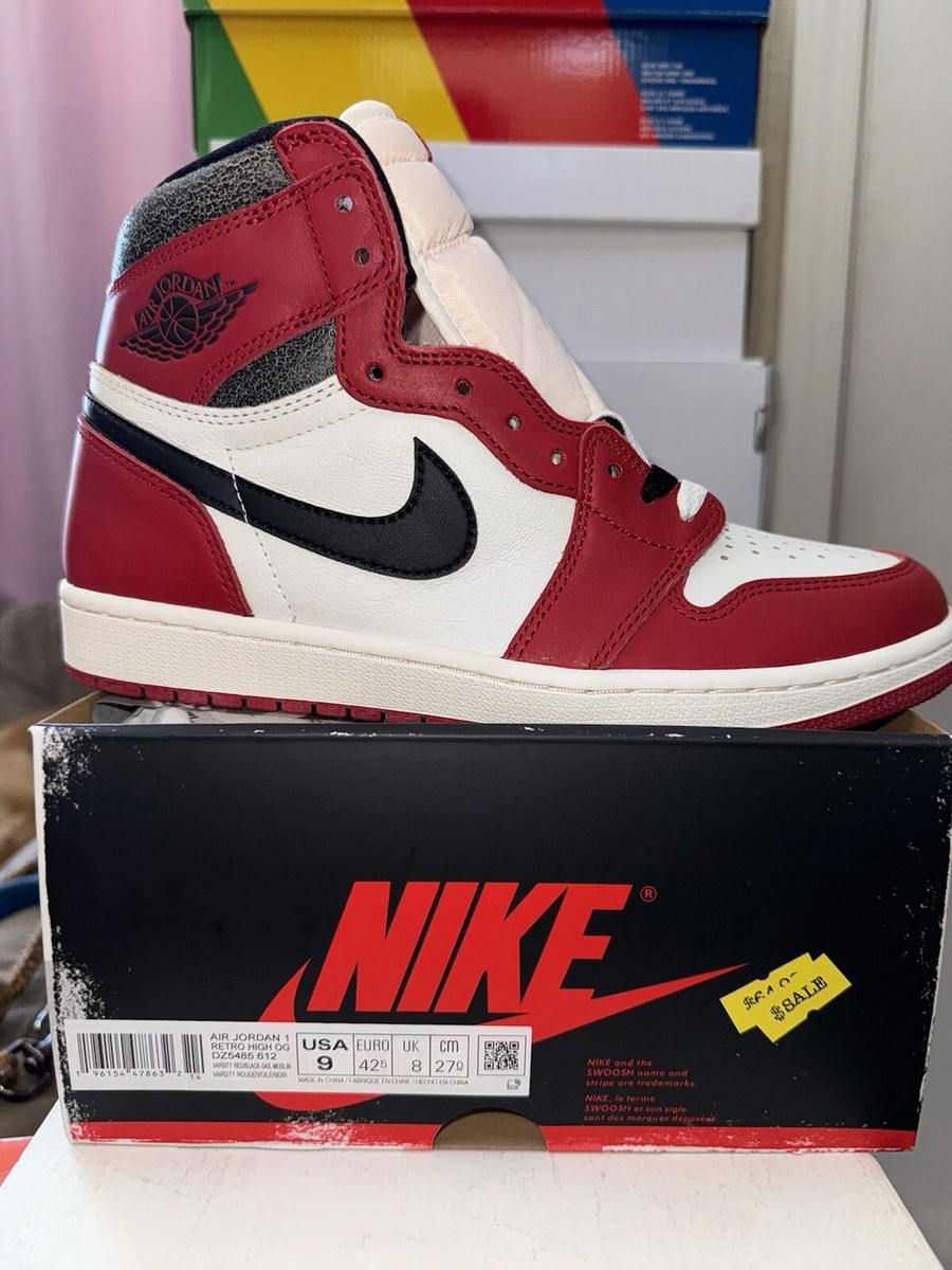 Nike Air Jordan 1 Retro High OG Chicago Lost And Found Size Nike Air Jordan 1 Retro High OG Chicago Lost And Found Size