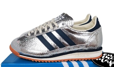 Adidas SL72 OG Silver Metallic Navy Blue White Gum UK 4 5 6 7 US