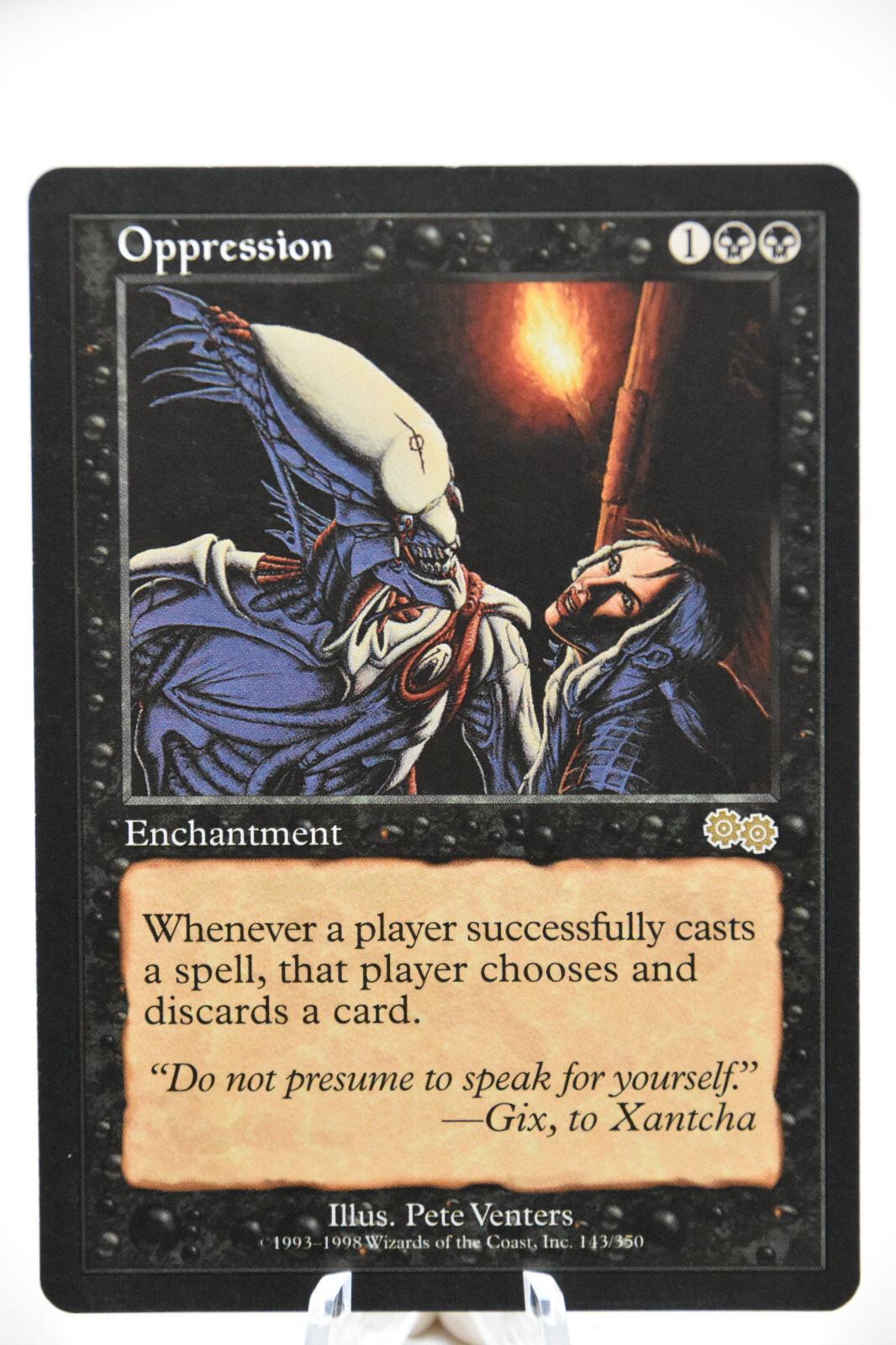 Oppression - Urza's Saga - LP - Magic the Gathering
