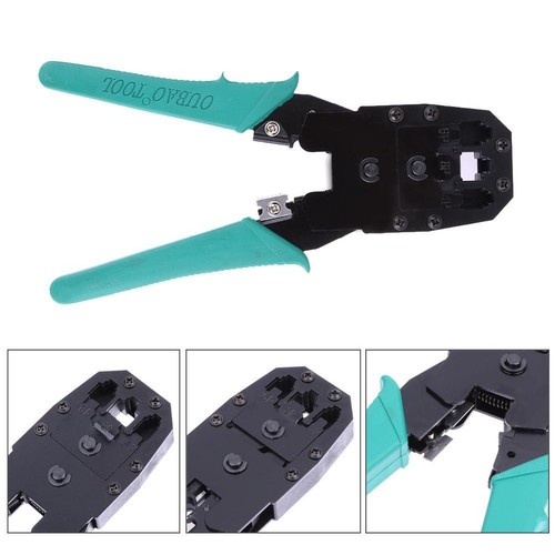 Cable Tester+Crimp Crimper+100 RJ45 CAT5 5e Connector Plug Network Tool Kit - Bild 6 von 7