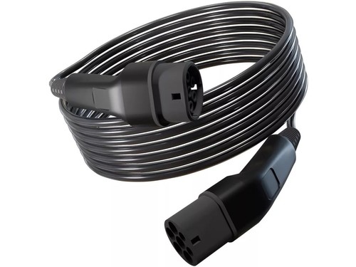 Wottz Type 2 to Type 2 32A 7.4kW Black 3.5m Electric Vehicle Charging Cable A