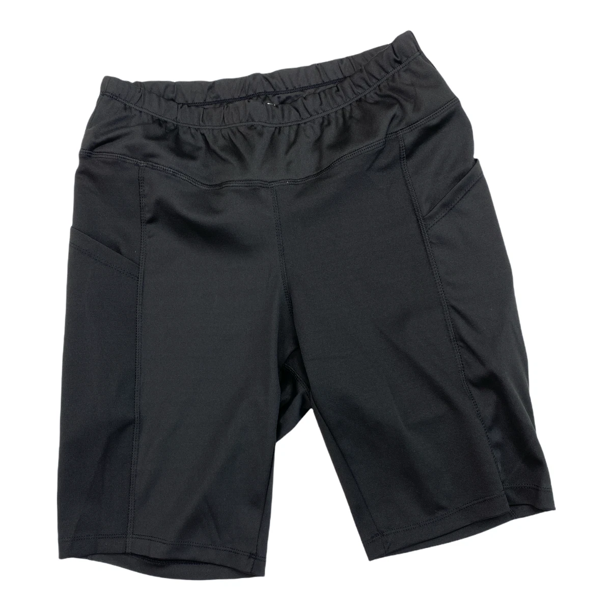 NWT New Look Women s Black Biker Shorts w Pockets Size 1X B55 eBay