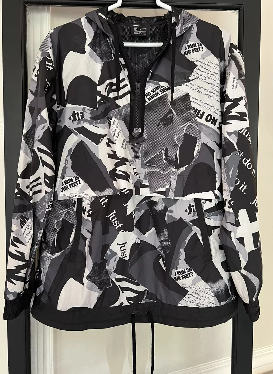 Nike newsprint store jacket