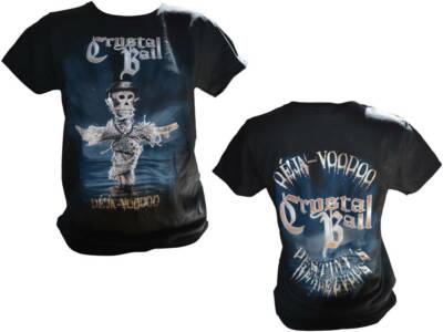 CRYSTAL BALL  Deja Voodoo Cover - Girlie Girl Damen Women Shirt - Größe / Size M