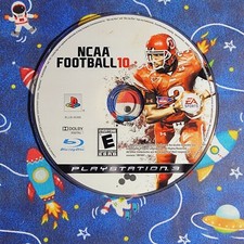 NCAA Football 10 (PS3 Sony PlayStation 3, 2009) Disc Only Free Tracking