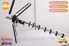 2025 Outdoor Digital TV Antenna Amplified 4K HD VHF UHF FM High Signal