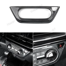 Carbon Fiber ABS Air Conditioner Button Panel Cover Trim For Chevrolet Trax 2024