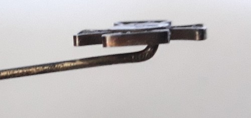 GERMAN - WW I, Patriotic Iron Coss Pin Badge. 1914. Silver 800. - Picture 4 of 4