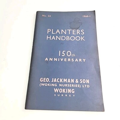 Planters Handbook Woking Nurseries 22 1960 Paperback Book