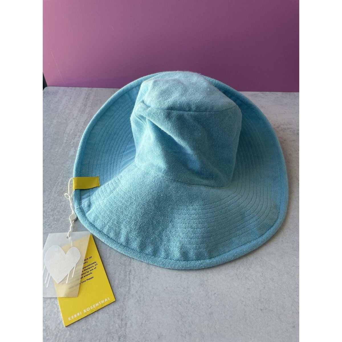 Kerri Rosenthal Terry Cloth Sunny Daze Bucket Hat surf Blue  display picture 1