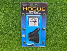 Hogue HandALL Beavertail Rubber Grip Sleeve For Ruger LCP MAX, Black - 18130