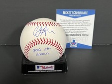 CJ Abrams Nationals Signed Major League Baseball Beckett COA 2019 6th Overall .