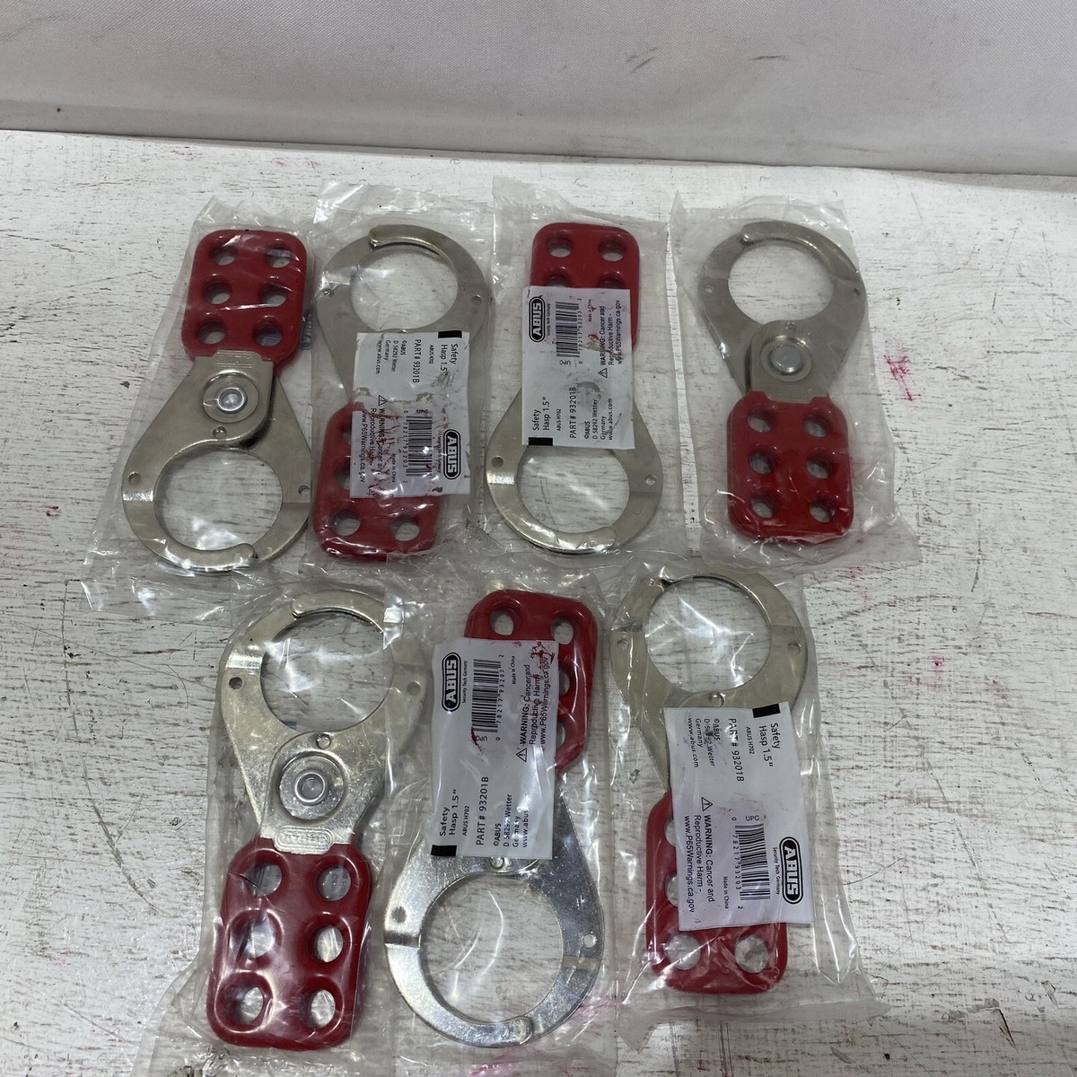 ABUS 1.5 Inch Steel Lockout Tagout Hasp Safety Device ABUS Safety ...