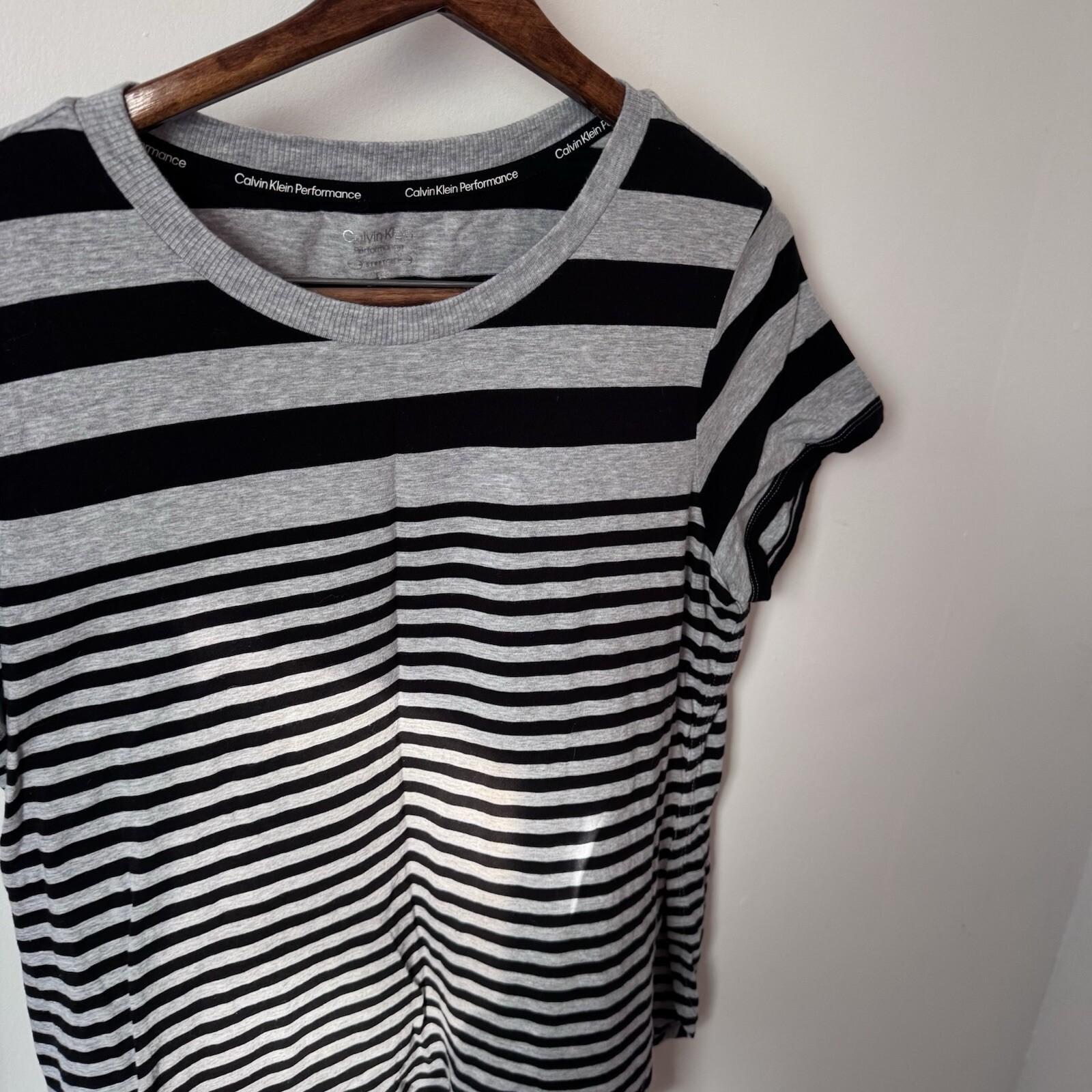 Calvin Klein Performance Striped Basic Cotton Top… - image 10