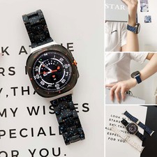 For Samsung Galaxy Watch Ultra FE 7 6 5 4 Splash Ink Design Adjustable Strap
