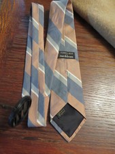 Vtg Upscale FERRELL REED Classic Pure Silk Neck Tie,EARTH TONES