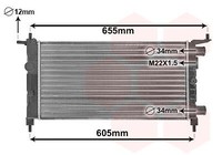 VAN Wezel KüHler, MotorküHlung 37002261 Opel