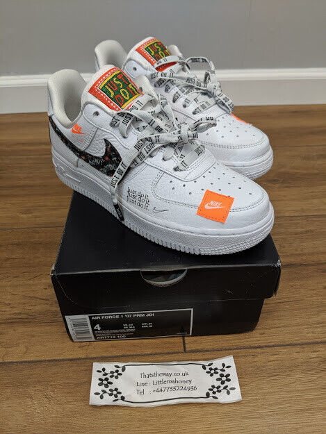 Authentic Rare Nike Air Force 1 ‘07 PRM JDI Trainers ‘Just Do It’ Pack