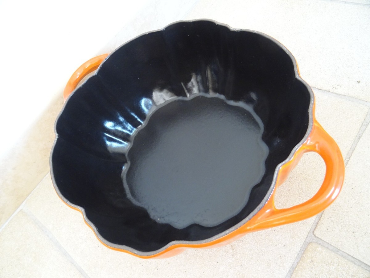Cocotte Staub En Fonte, Forme Citrouille, Orange, 30 Cm, 3,5 L, Made In France