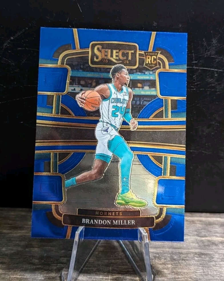2023-24 Panini Select Brandon Miller Concourse Blue Retail Rookie RC #80 Hornets
