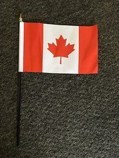 Canadian Hand Table Flag Canada Toronto Vancouver BC Ontario Tourism Business bn
